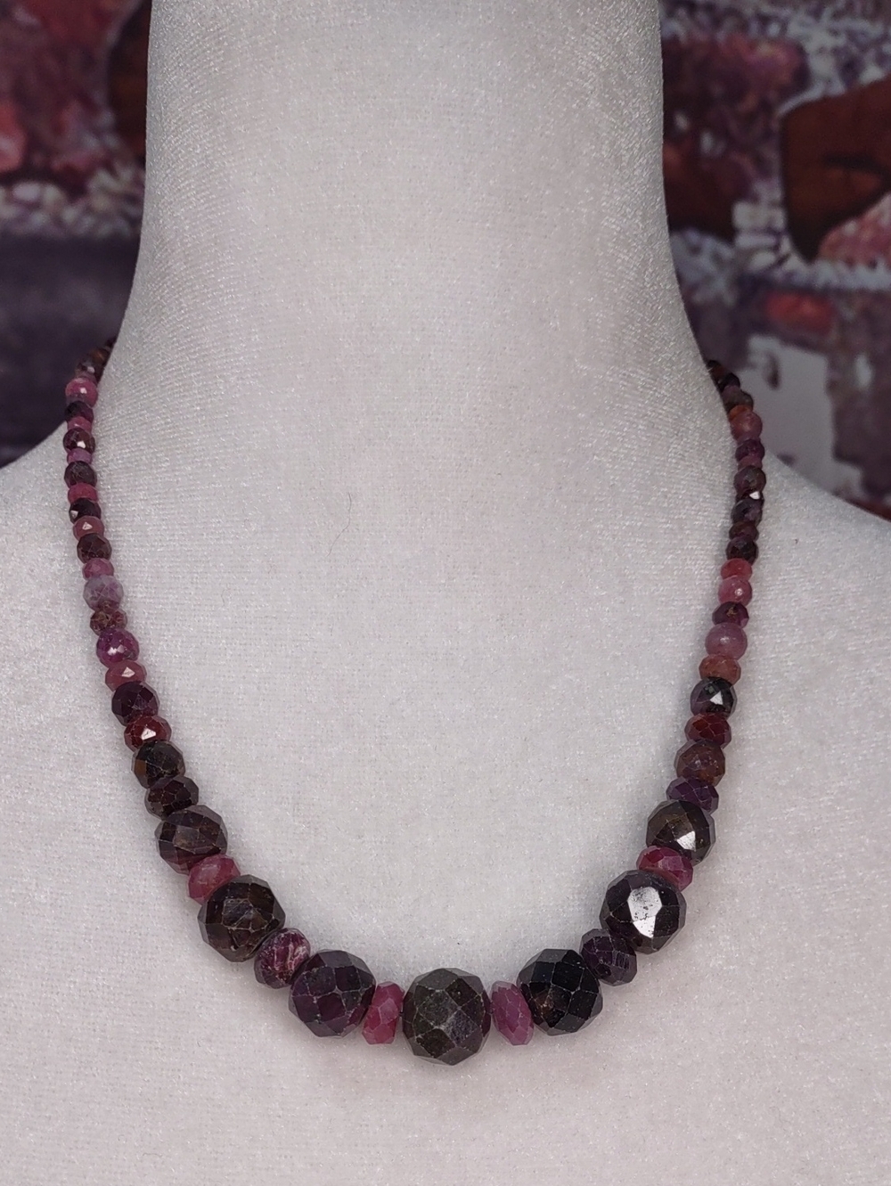 Jay King Faceted Ruby Gemstone Necklace